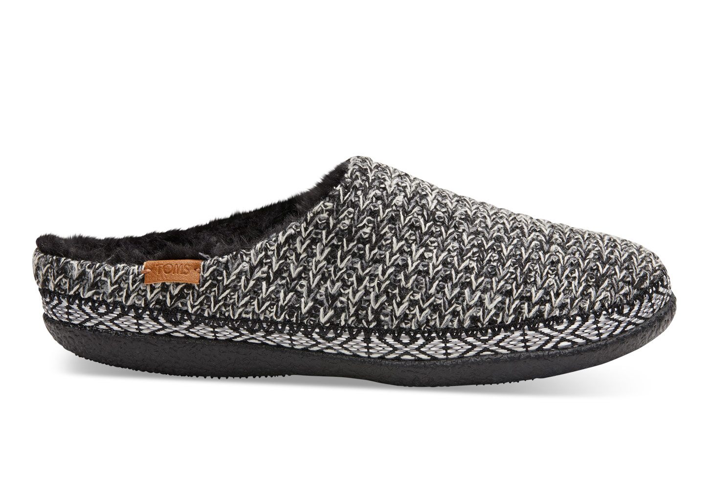 Toms Ivy Knit - Womens Slippers - Black/White - NZ - 125074PAM